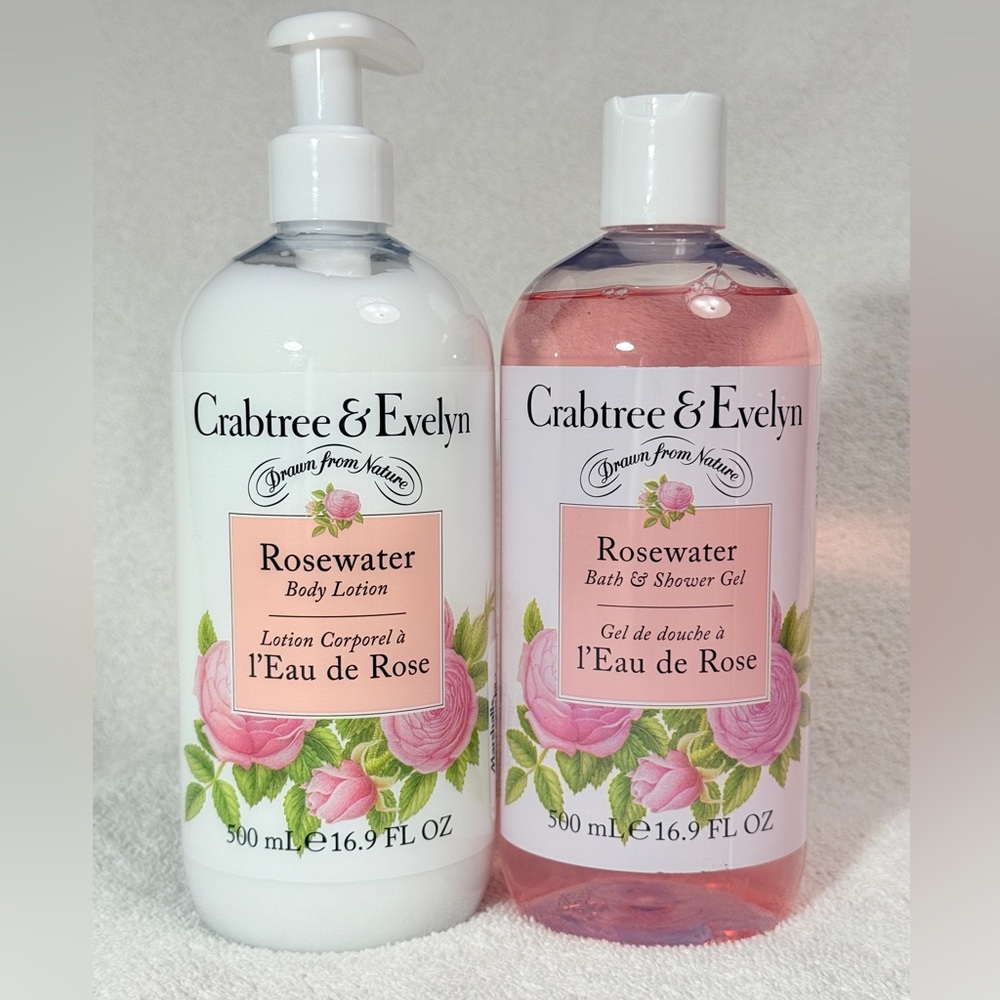 Crabtree & Evelyn Rosewater Body Lotion and Shower Gel Duo